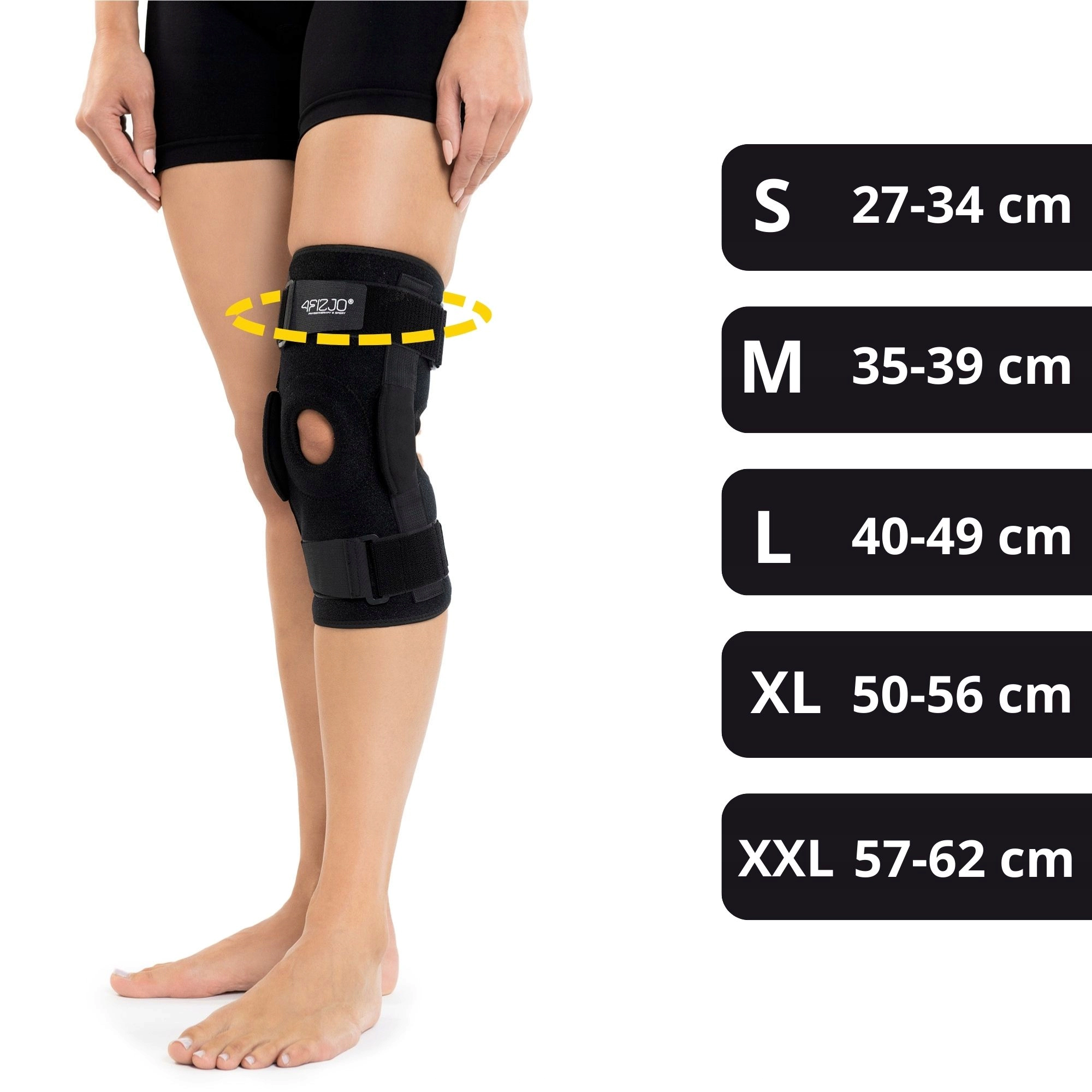 orteza kolana elastyczna opaska stabilizator