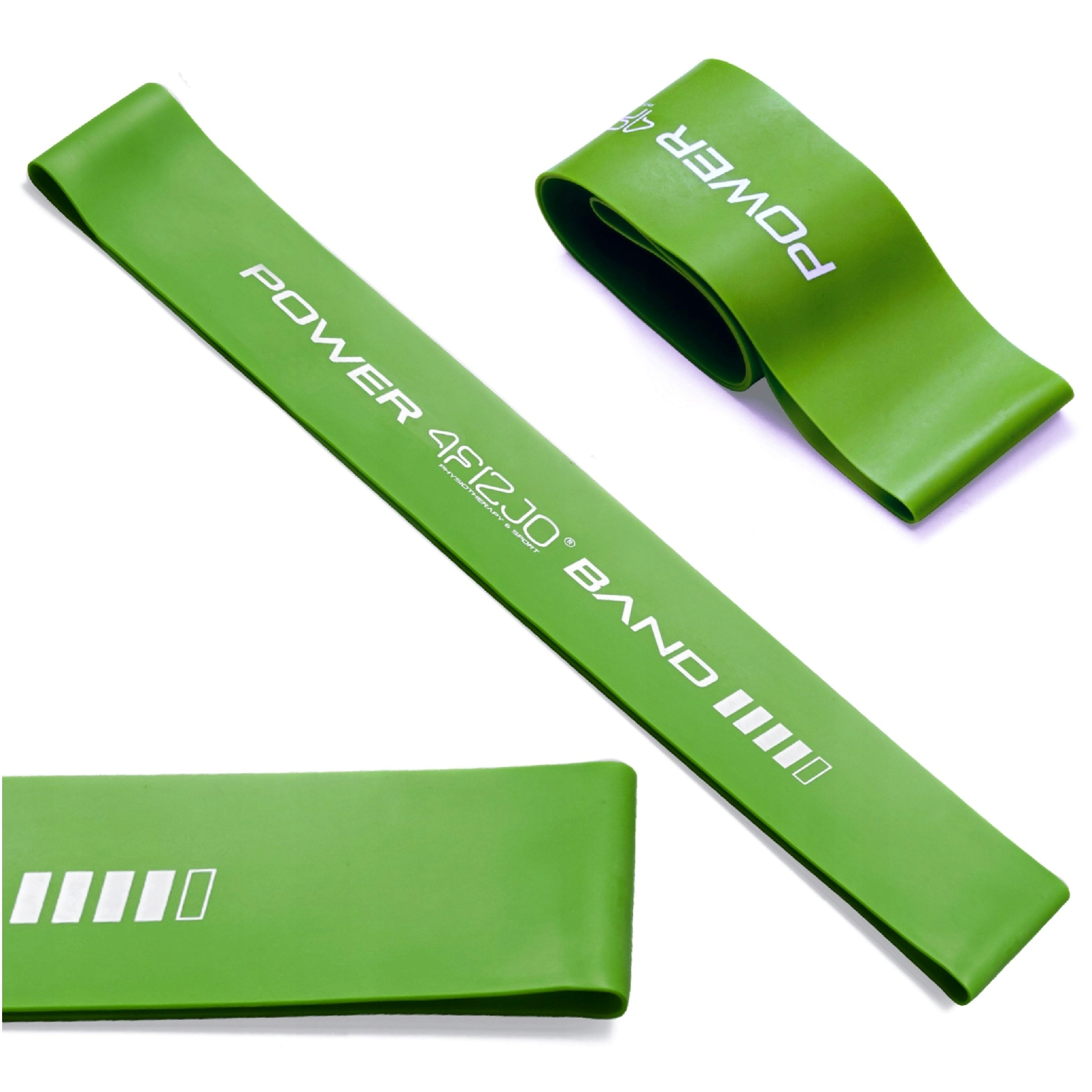 guma mini band zielona ciezka