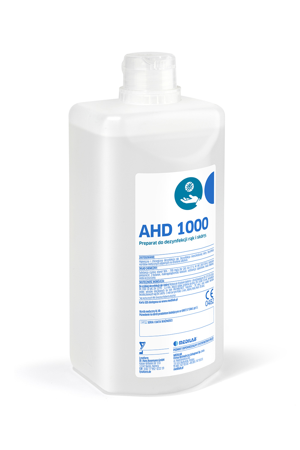 AHD 1000 Płyn Do Dezynfekcji Rąk 500ml