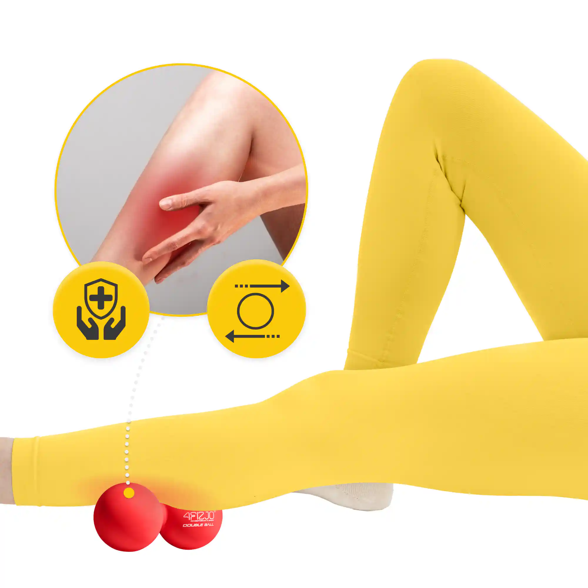 piłeczka double massage ball do masażu punktowego 