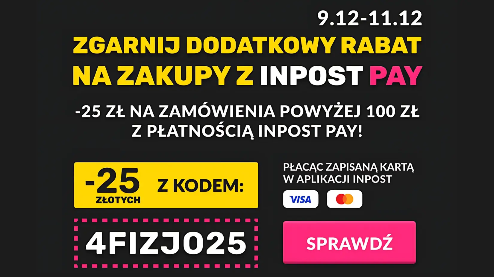 -25 zł na zakupy powyżej 100 zł!