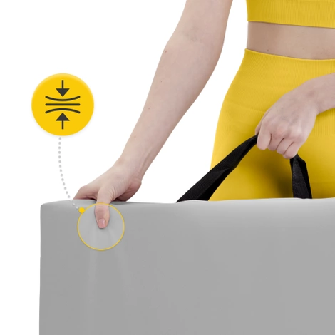 Materac gimnastyczny do ćwiczeń składany szary