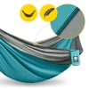 Hamak turystyczny dwuosobowy Mountain Goat szaro-turkusowy