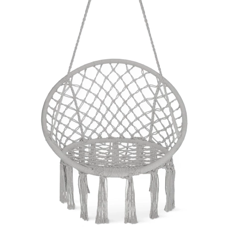 Huśtawka ogrodowa BOHO szara