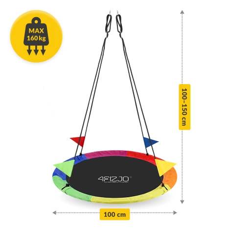 Huśtawka ogrodowa dla dzieci L Bocianie Gniazdo 100 cm