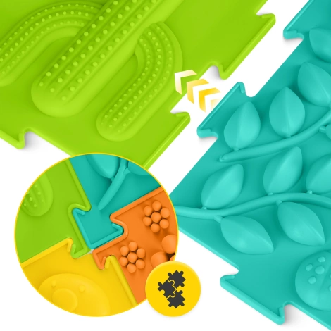 Ortopedyczna mata sensoryczna puzzle dla dzieci 6 szt.