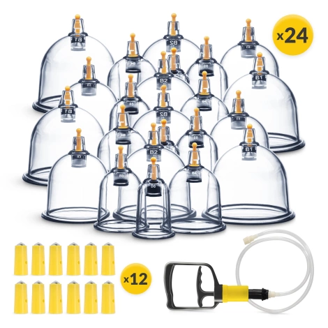 Bańki chińskie bezogniowe próżniowe 24 szt.