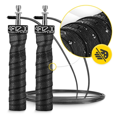 Skakanka bokserska z obciążeniem 3 m czarna