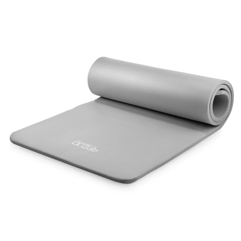 Mata do ćwiczeń fitness i jogi NBR 180 × 60 × 1 cm szara