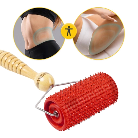 Wałek wieloigłowy do masażu Lyapko 5,0 bez niklu czerwony