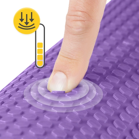 Wałek do masażu z wypustkami CARE+ 45 cm fioletowy