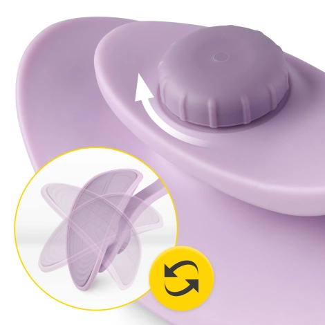 Motylek do ćwiczeń ud i mięśni dna miednicy z licznikiem fioletowy