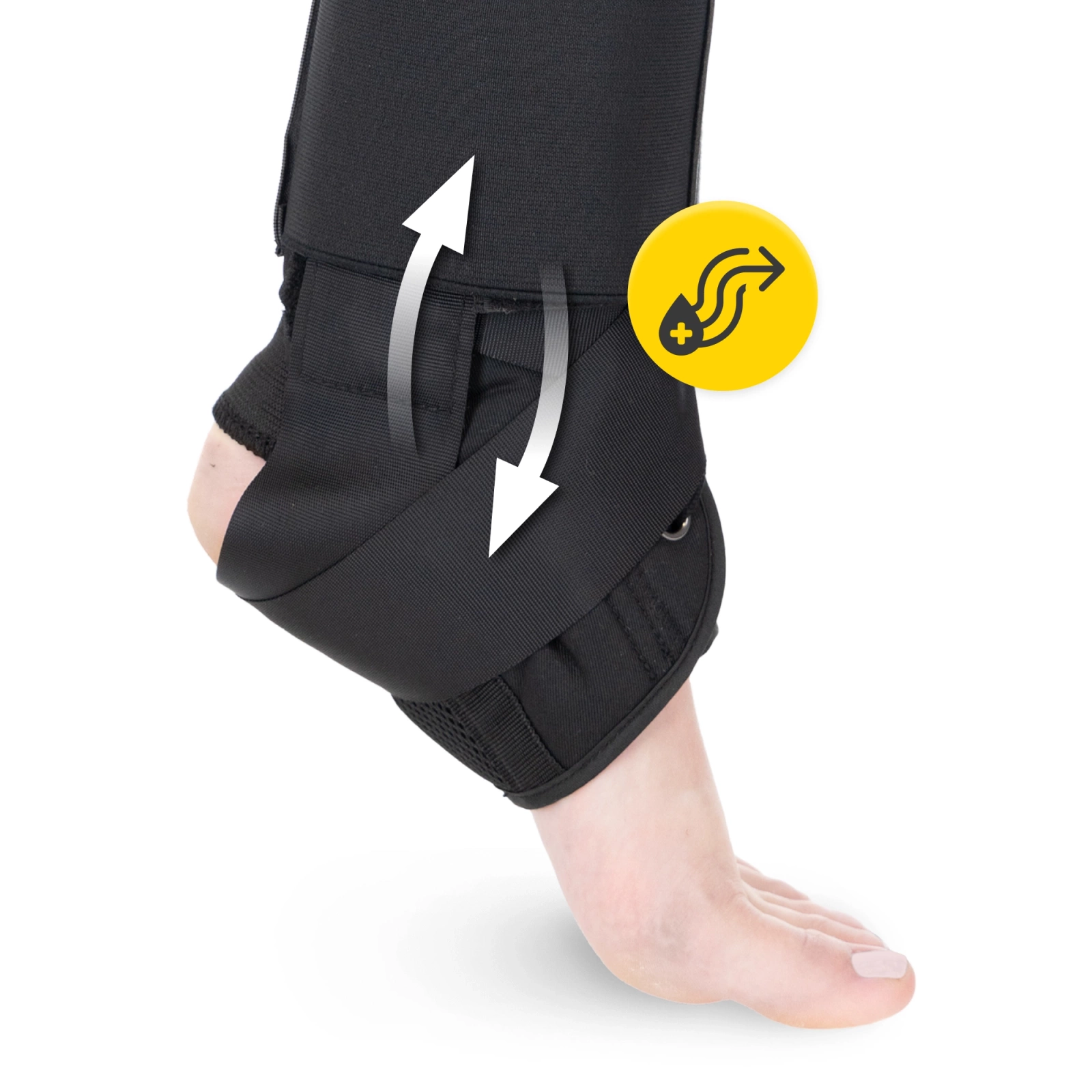 Orteza stawu skokowego stabilizator kostki ze sznurowadłami
