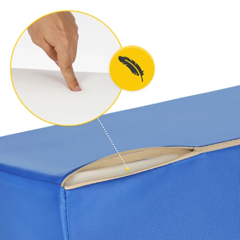 Klin rehabilitacyjny do masażu niebieski