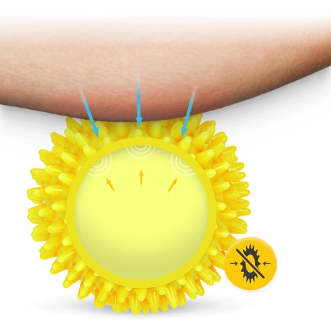 Piłka do masażu z kolcami SPIKE+ 10 cm