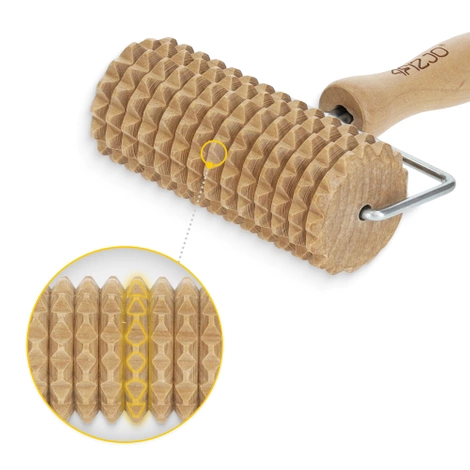 Drewniany roller do masażu ciała duży