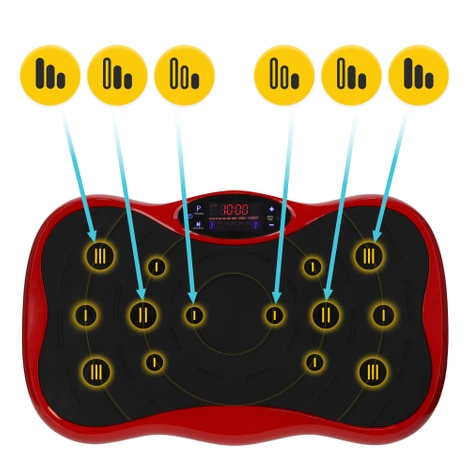 Platforma wibracyjna do ćwiczeń ULTRA+ czerwona