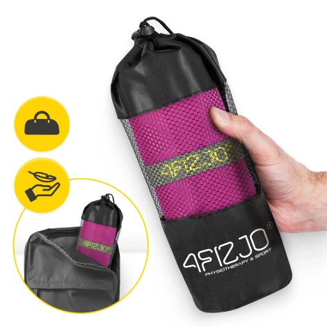 Ręcznik szybkoschnący z mikrofibry 130 x 75 cm różowy