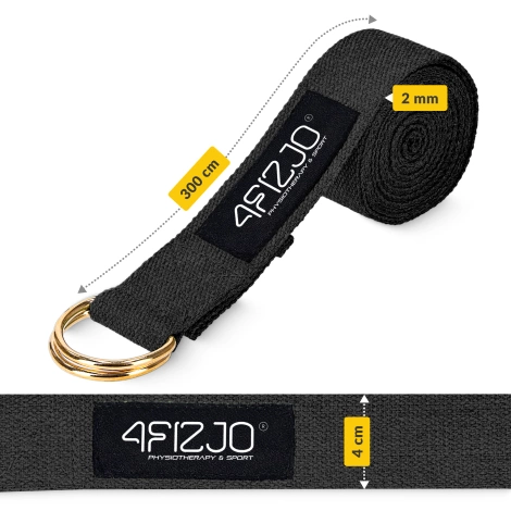 Pasek do jogi czarny