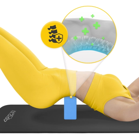 Kostka piankowa do jogi niebieska