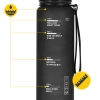 Butelka sportowa na wodę 650 ml czarna