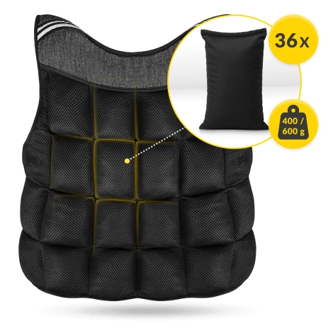 Kamizelka obciążeniowa do ćwiczeń 20 kg