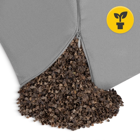 Poduszka do medytacji ZAFU okrągła szara