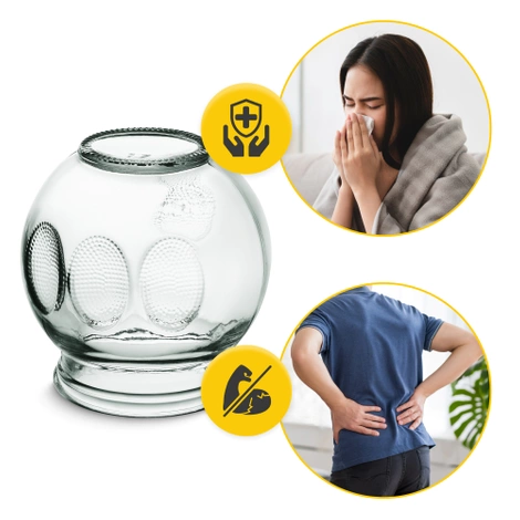 Bańki chińskie ogniowe szklane 20 szt.