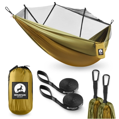 Hamak turystyczny jednoosobowy z moskitierą Mountain Goat