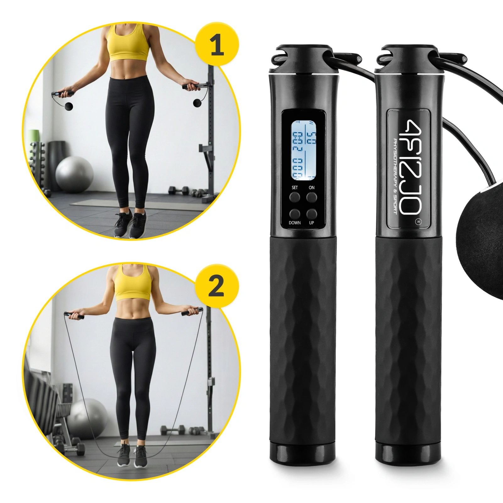 skakanka z licznikiem regulowana z kulkami