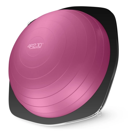 Półpiłka do balansowania równoważna z linkami różowa