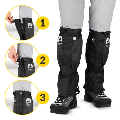 Stuptuty ochraniacze wodoodporne na buty uniwersalne czarne