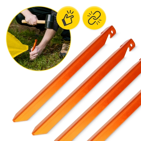 Śledzie aluminiowe do namiotu 18 cm V-kształtne 10 szt.