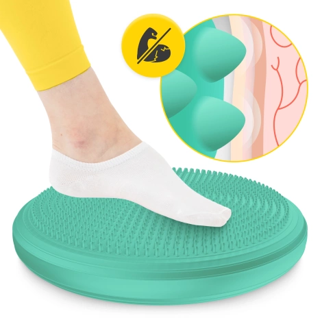 Poduszka sensomotoryczna MED+ 33 cm miętowa