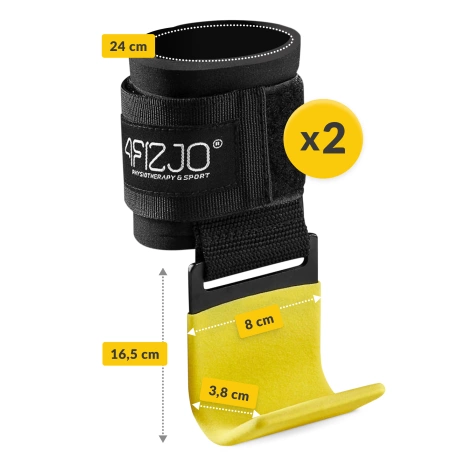 Haki treningowe uchwyty do podciągania żółte