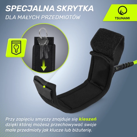 Linka bezpieczeństwa do deski SUP TSUNAMI zielona
