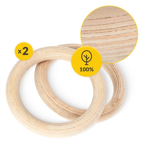 Kółka gimnastyczne do podciągania niebieskie