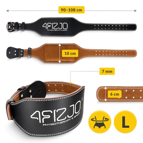 Pas kulturystyczny do podnoszenia ciężarów L