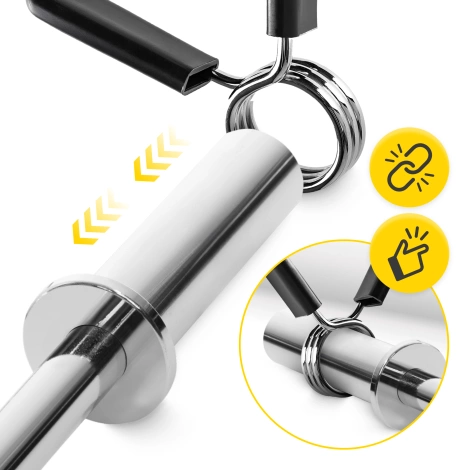 Zaciski sprężynowe do gryfu 25 mm 2 szt.