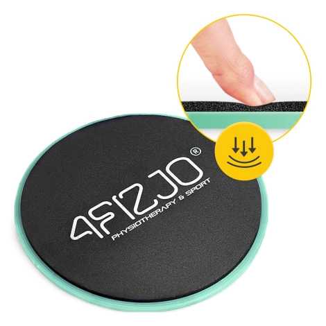 Dyski poślizgowe do ćwiczeń SLIDE 2 szt. zielone