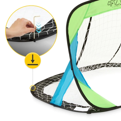 Bramka piłkarska dla dzieci samorozkładająca 2 szt.