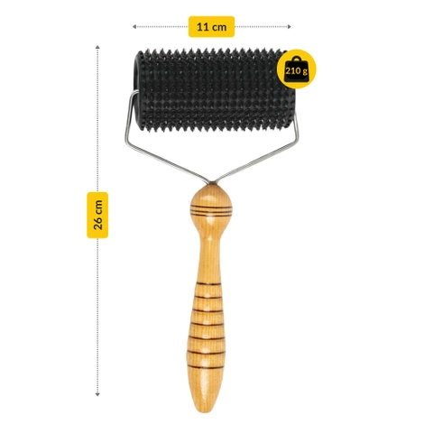 Wałek wieloigłowy do masażu Lyapko 5,0 bez niklu czarny