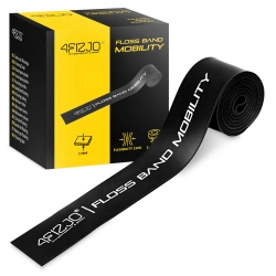 Taśma rehabilitacyjna do ćwiczeń FLOSS BAND 1 mm czarna