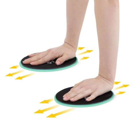 Dyski poślizgowe do ćwiczeń SLIDE 2 szt. zielone