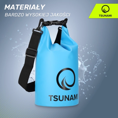 Worek wodoodporny 5 litrów TSUNAMI niebieski