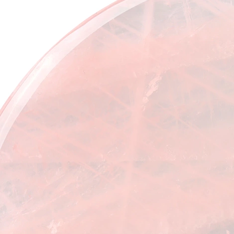 Karbowany kamień Gua Sha z naturalnego różowego kwarcu