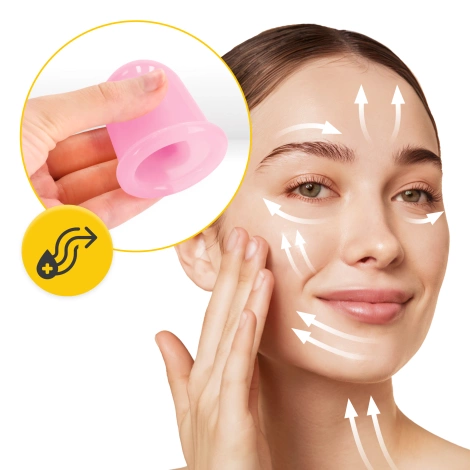 Silikonowe bańki chińskie 5 szt. FACE+ różowe