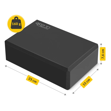 Kostka piankowa do jogi czarna