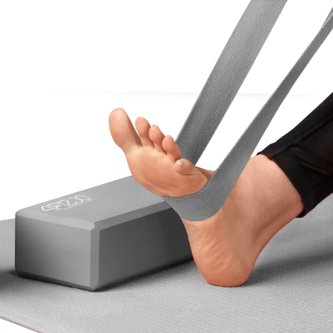 Kostka piankowa do jogi szara