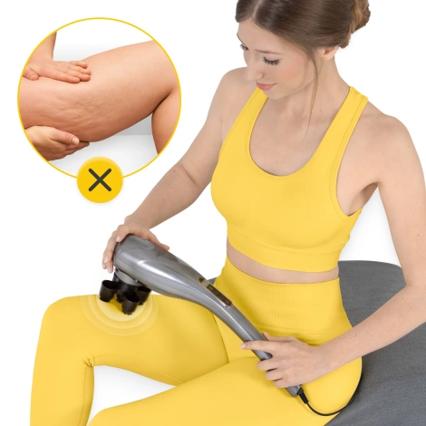 Ręczny masażer wibracyjny do ciała szary